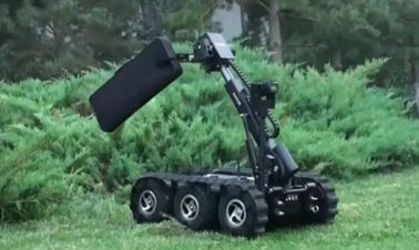 정밀도 140kg 선적 능력 검정 색깔을 가진 기계로 가공 불발탄 처리 로봇